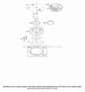 Flywheel Diagram and Parts List for  Briggs and Stratton Engine